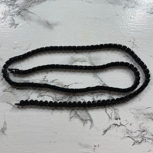 Black diamond necklace